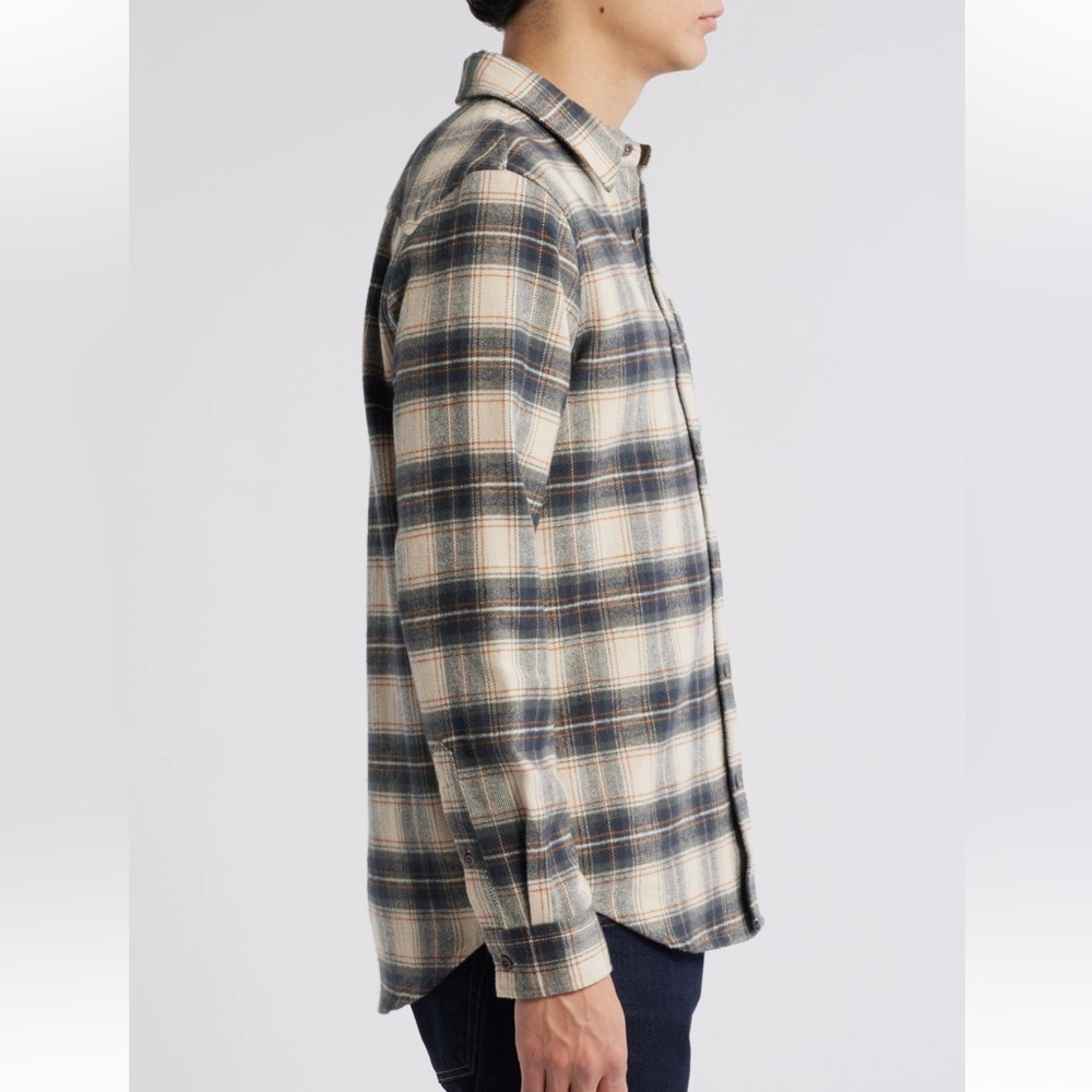 AG Aidan Plaid Flannel Button Down Shirt NWT - Picture 4 of 10
